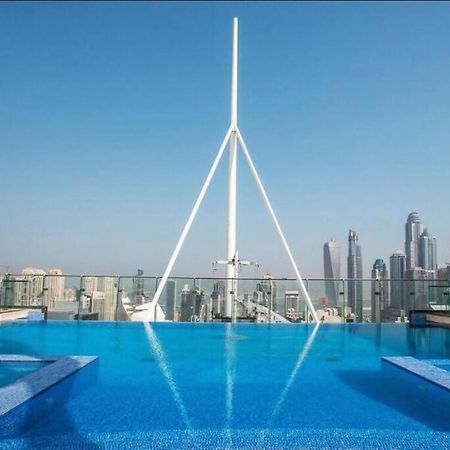 Luxury Modern Studio In Jlt With Amazing View & Rooftop Pool - Sleeps 3 Dubai Exterior foto